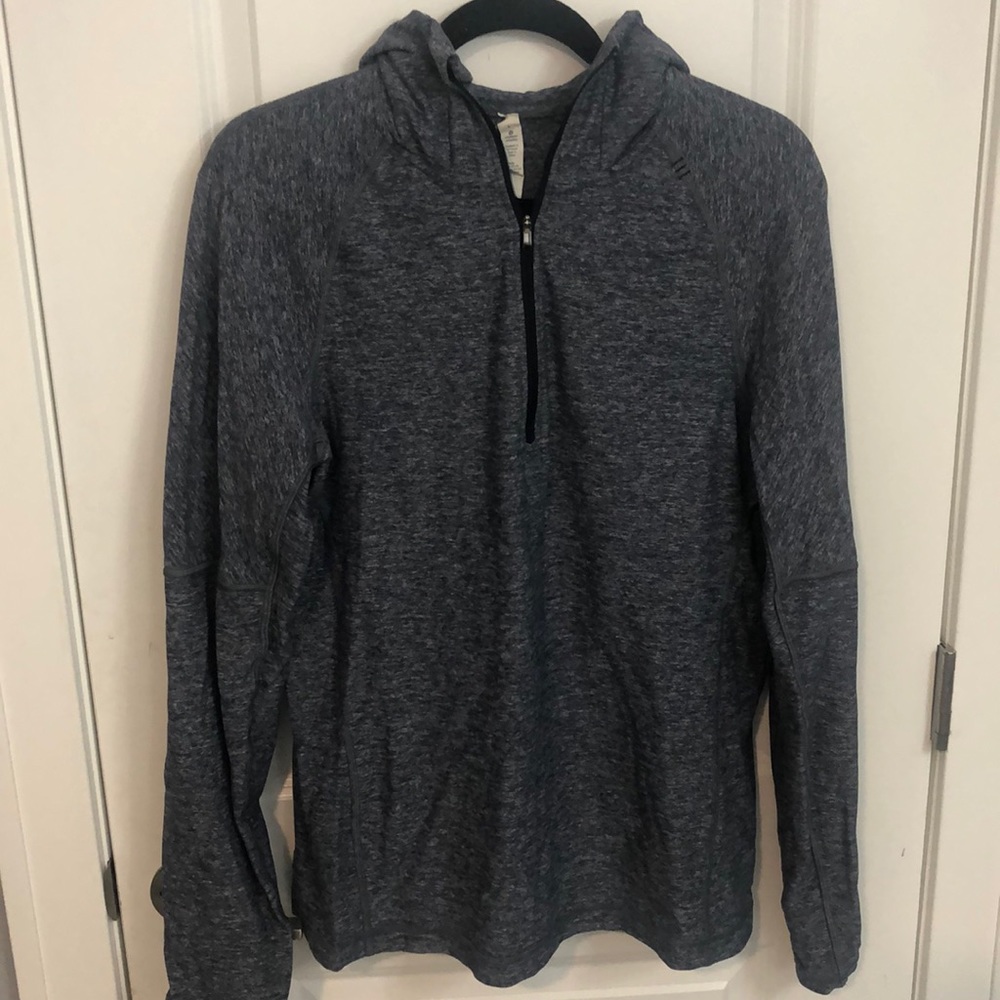Lululemon Hooded Quarter Zip Training Top